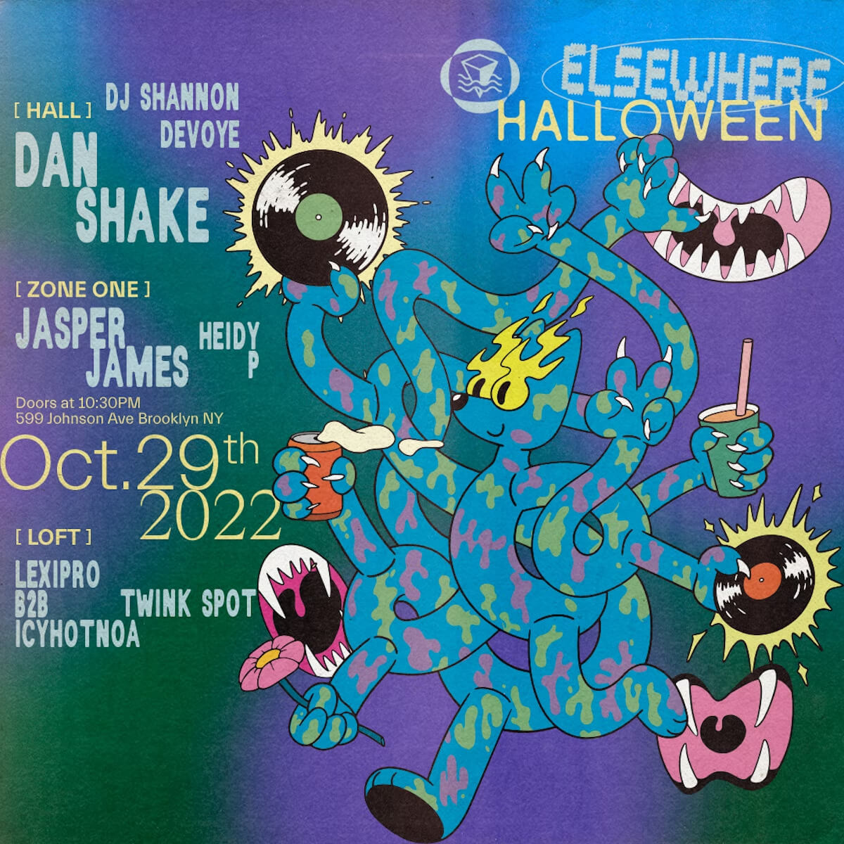 Elsewhere Brooklyn NYC Halloween Party