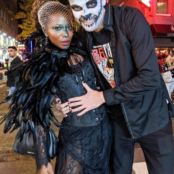 Feather Witch & Voodoo Priest Couples Halloween Costume