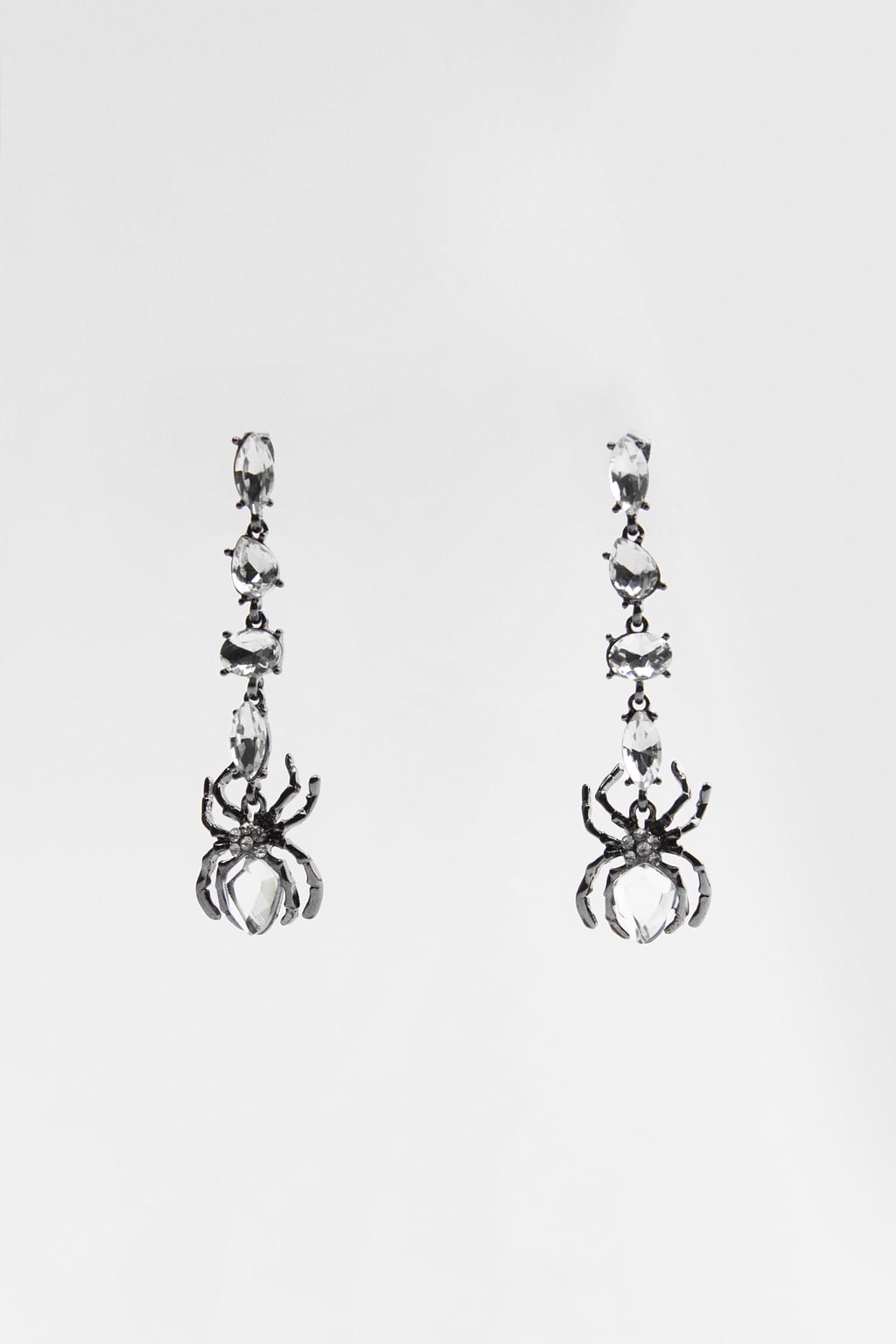 Zara Rhinestone Spider Earrings