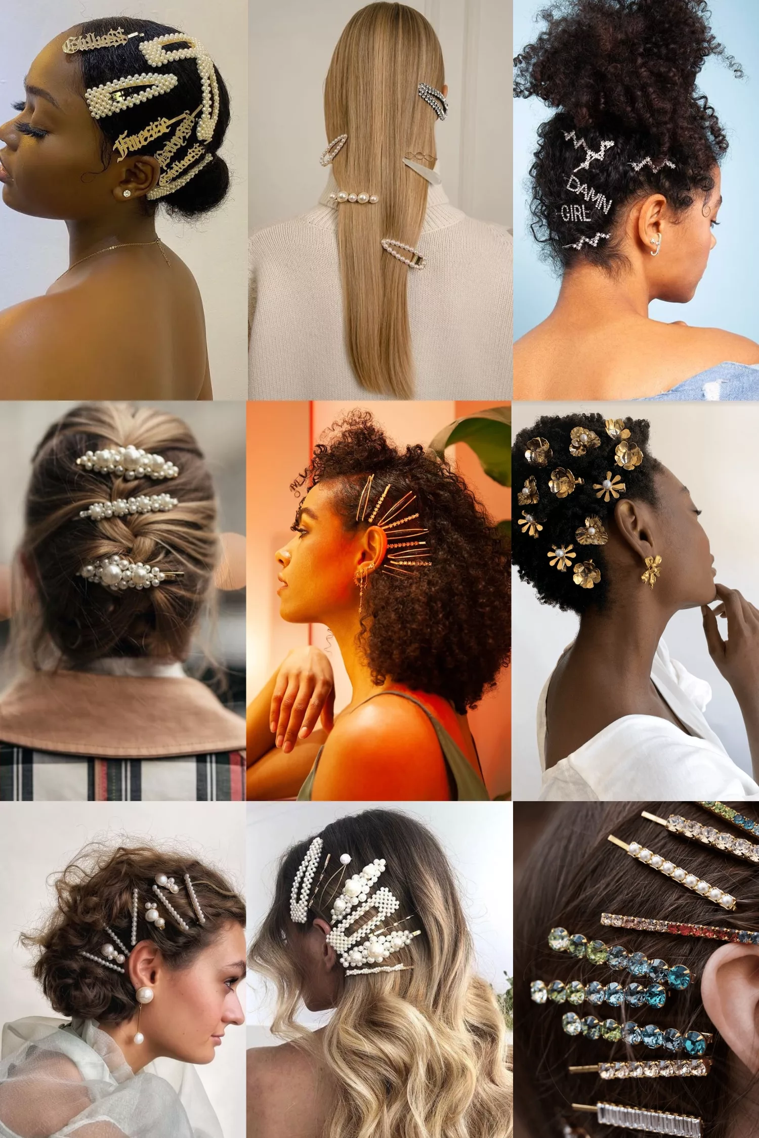 hair clips hairstyles